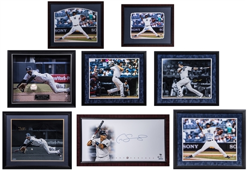 Lot of (8) New York Yankees Baby Bombers Signed and Framed Photos Including Gary Sanchez, Luis Severino, Greg Bird, & Didi Gregorious (Steiner)